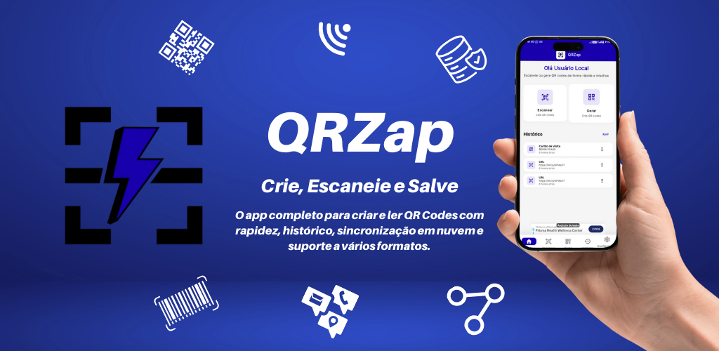 QRZap - Crie, Escaneie e Salve